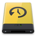 Yellow Time Machine Icon 128x128 png